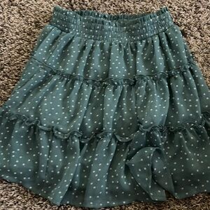 Green skirt